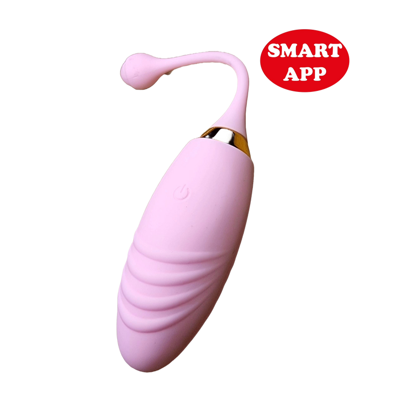 ovetto vibratore silicone smart app rosa
