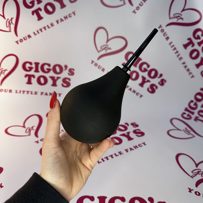 Pulitore anale uomo donna silicone nero